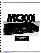 Eaw MX300i Operating Manual