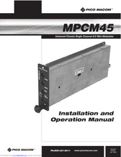 Pico Macom MPCM45 Installation And Operation Manual
