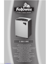 Fellowes 380C-2 Instructions Manual
