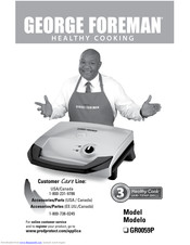 George Foreman gr0059P Use And Care Book Manual