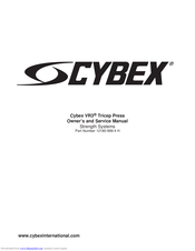 CYBEX VR3 Tricep Press Owner's And Service Manual