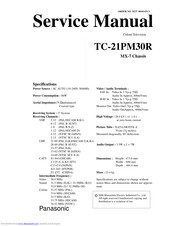 Panasonic TC-21PM30R Service Manual