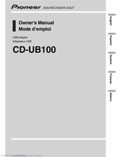 Pioneer CD-UB100 Owner's Manual