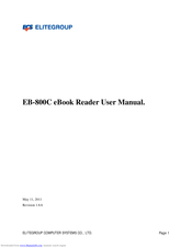 Ecs EB-800C User Manual