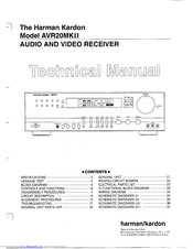 Harman Kardon AVR20MKII Tehnical Manual