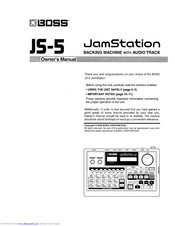 Boss JamStation JS-5 Owner's Manual