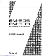 Roland EM-303 Owner's Manual