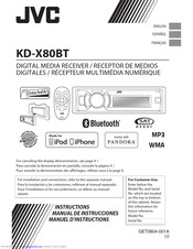 JVC KD-X80BT Instructions Manual