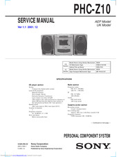 Sony PHC-Z10 Primary Service Manual