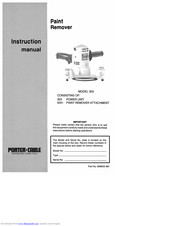 Porter-Cable 303 Instruction Manual