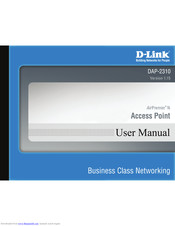 D-Link AirPremier N DAP-2310 User Manual