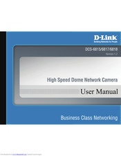 D-Link DCS-6818 User Manual
