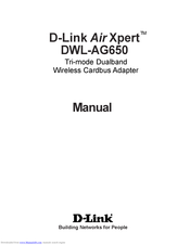 D-Link Air Xpert DWL-AG650 Manual
