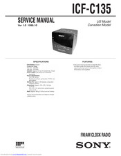 Sony ICF-C135 Service Manual