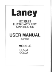 Laney GC50A User Manual