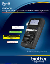 Brother P-Touch PT-H300LI Specifications