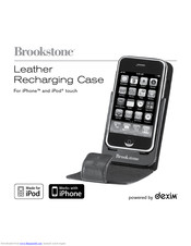 Brookstone Leather Recharging Case Instruction Manual