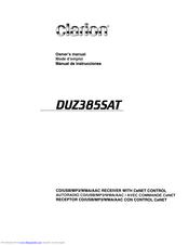 Clarion DUZ3855AT Owner's Manual