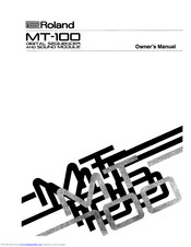 Roland MT-100 Owner's Manual