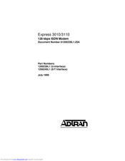 ADTRAN Express 3010 Manual
