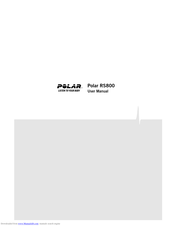 Polar Electro RS800 User Manual