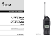 Icom IC-F4260 Series Instruction Manual
