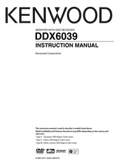 Kenwood DDX6039 Instruction Manual