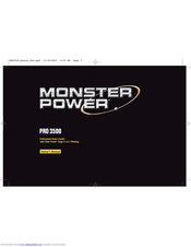 Monster Power PRO 3500 Owner's Manual