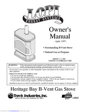 Lopi heritage bay Owner's Manual