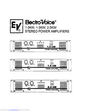 Electro-Voice 1.5kW Operation Manual