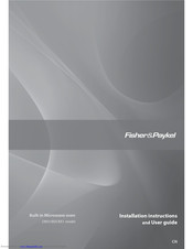 Fisher & Paykel OM31BDCBX1 Installation Instructions And User Manual