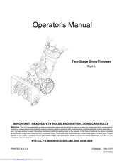Yard-Man Style L Operator's Manual