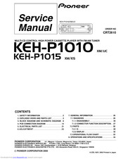 Pioneer KEH-P1010UC Service Manual
