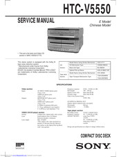 Sony HTC-V5550 Service Manual