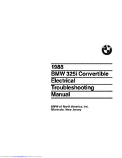 BMW 325i Convertible 1988 Electrical Troubleshooting Manual