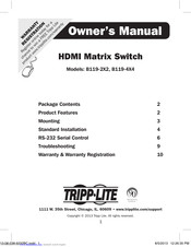 Tripp Lite B119-4X4 Owner's Manual