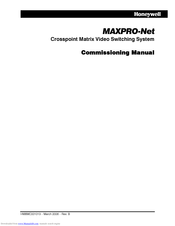 Honeywell MAXPRO-Net Commissioning Manual