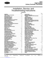 Carrier 33CS Installation, Service, And Troubleshooting Instructions
