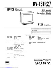 Sony KV43TR27 Service Manual