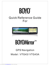 Boyo BOYOMirror VTG43 Quick Reference Manual