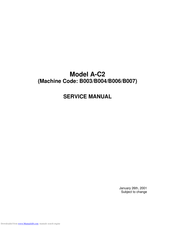 Ricoh A-C2 B006 Service Manual