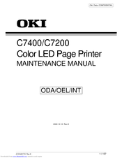 Oki C7400 Maintenance Manual