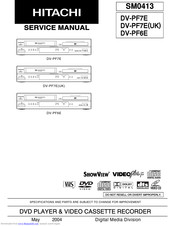 Hitachi DV-PF6E Service Manual