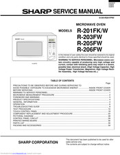 Sharp R-201FW Service Manual