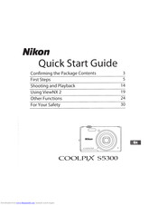 Nikon COOLPIX 55300 Quick Start Manual