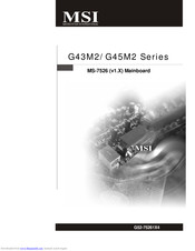 MSi G43M2 Series User Manual