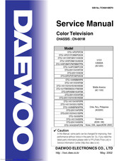 Daewoo DTQ-20P2SSM/15U5FSM Service Manual
