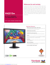 ViewSonic VA2213w Brochure & Specs