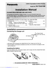Panasonic KX-TGA510M - 5.8GHz Accessory Handset Installation Manual