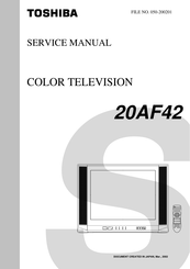Toshiba 20AF42 Service Manual